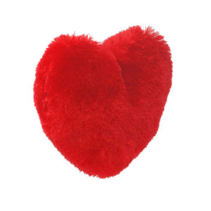 Soft Fur Heart Cushion