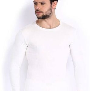 Oswal Mens White Combo Of Top And Lower Free Socks (Size-90)