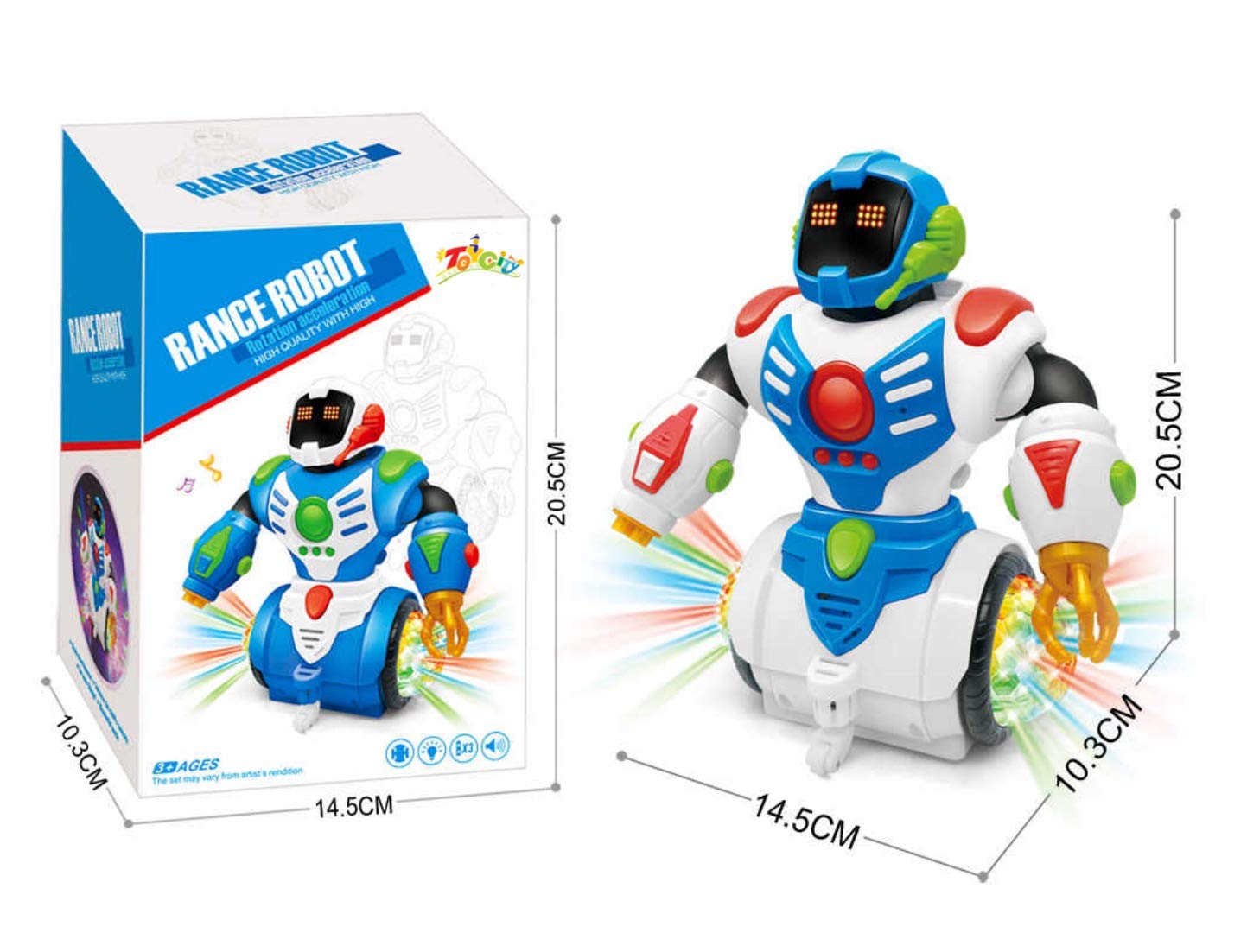 Multicolor Dancing Robot with Music, Lights