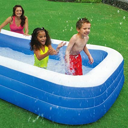 "Intex Swim Center Inflatable Pool, 6y, 120x72x22"