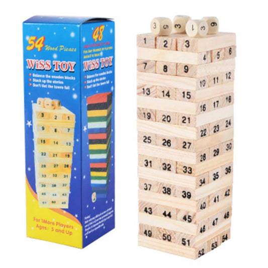 Wooden Building Blocks Puzzle 48 Pieces