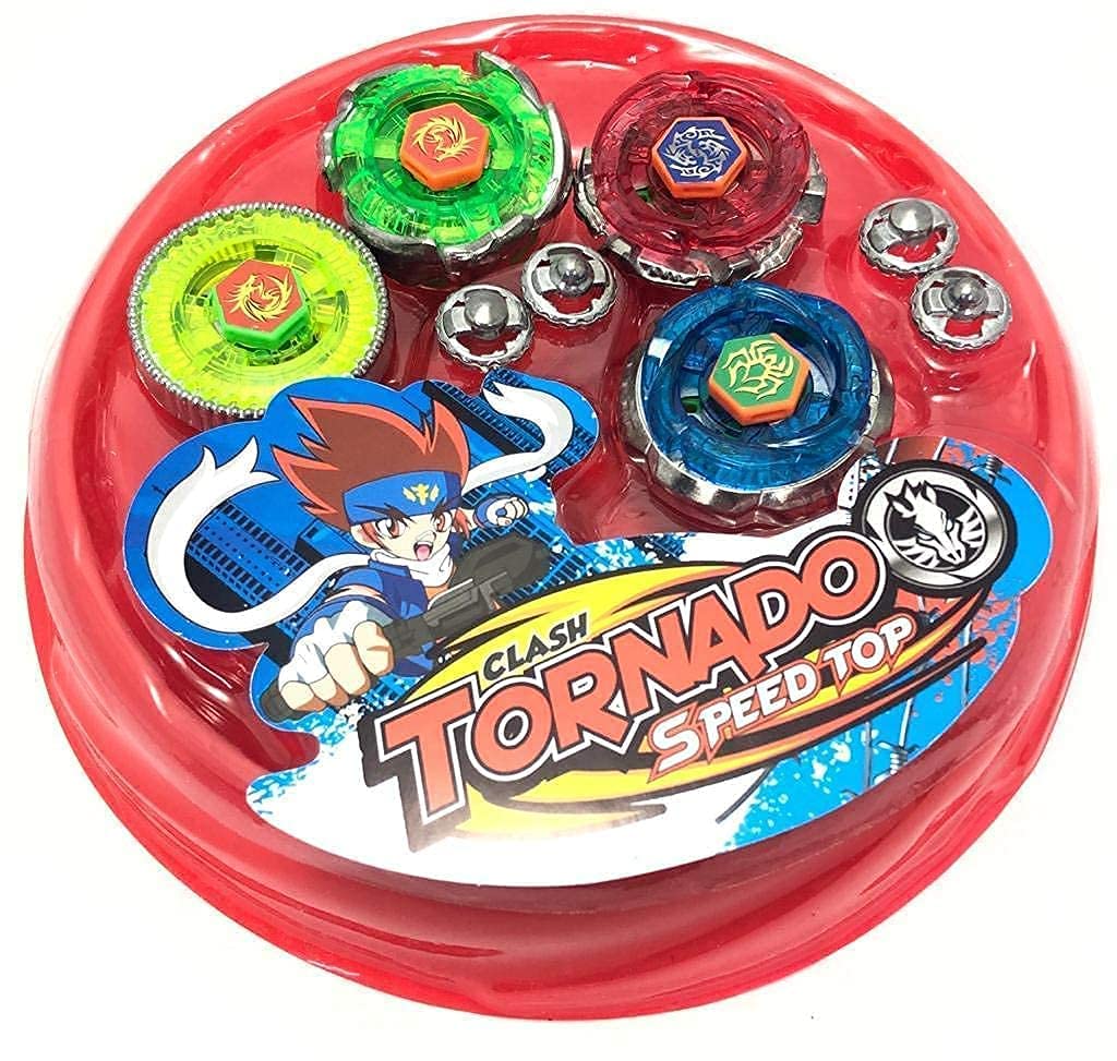 4-in-1 Metal Fusion Beyblades Set