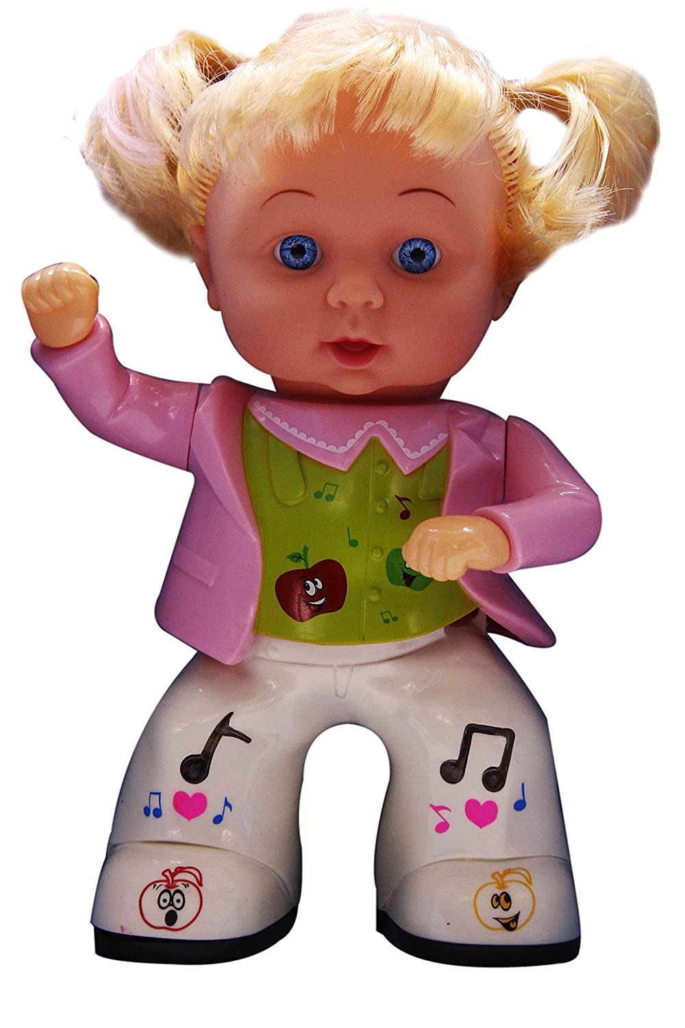 Musical Baby Dancing Doll Little Apple Pop Sound Toy