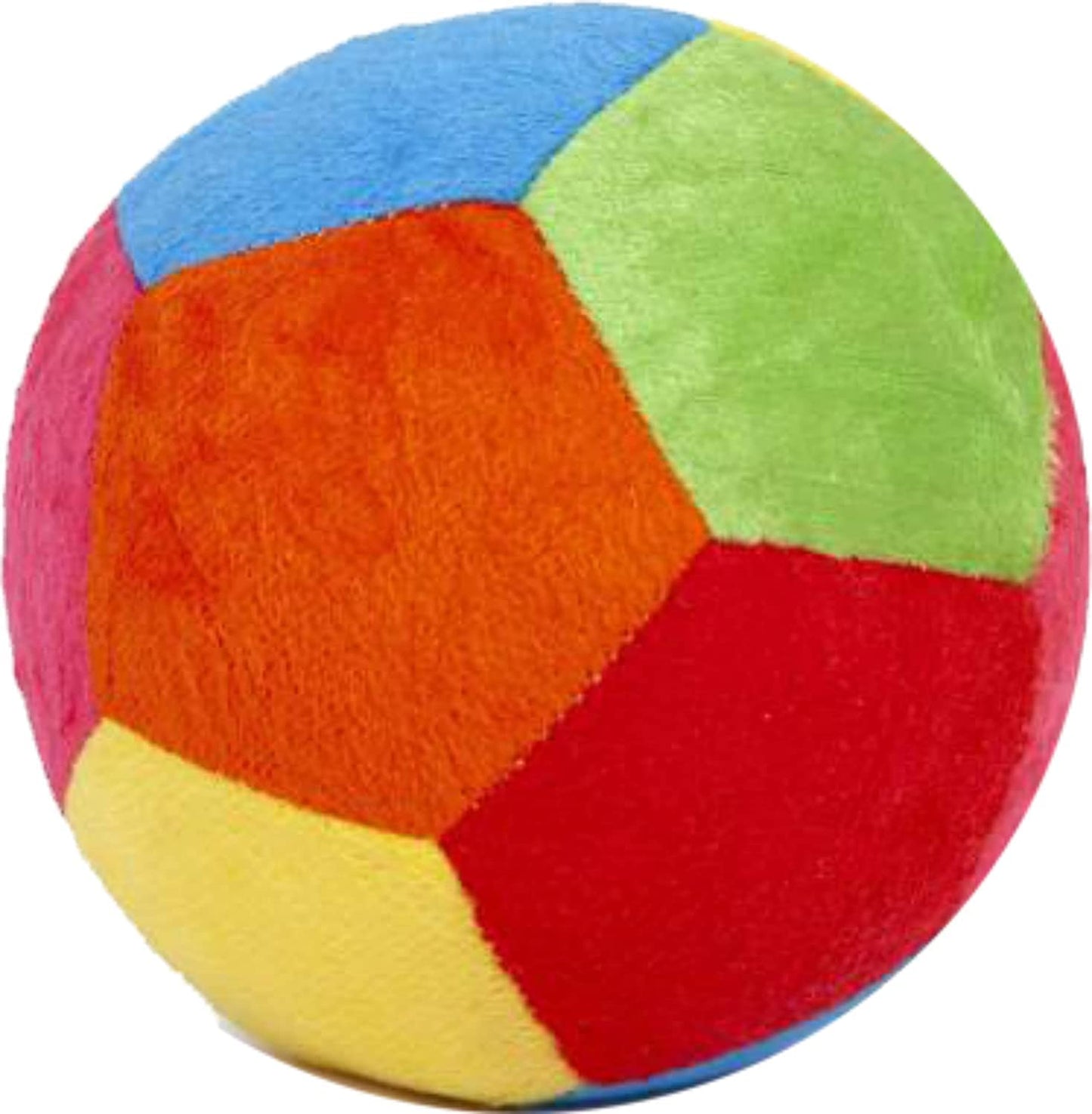 11 cm multicolor plush rattle ball.