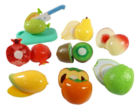 Realistic Sliceable 7 Pcs Fruits Cutting Play Toy Set