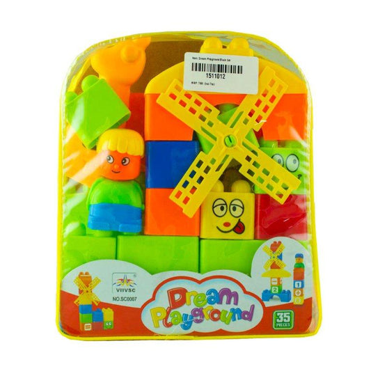 Multicolor Playground Building Block Set, 35 Pieces