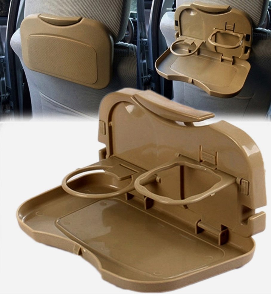 Foldable Car Meal Drink Cup Tray