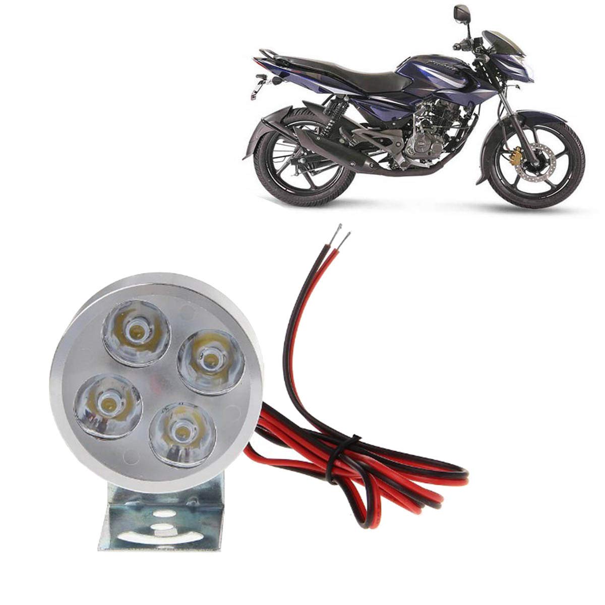 4 Led Motorcycle Headlight Lamp (Universal)