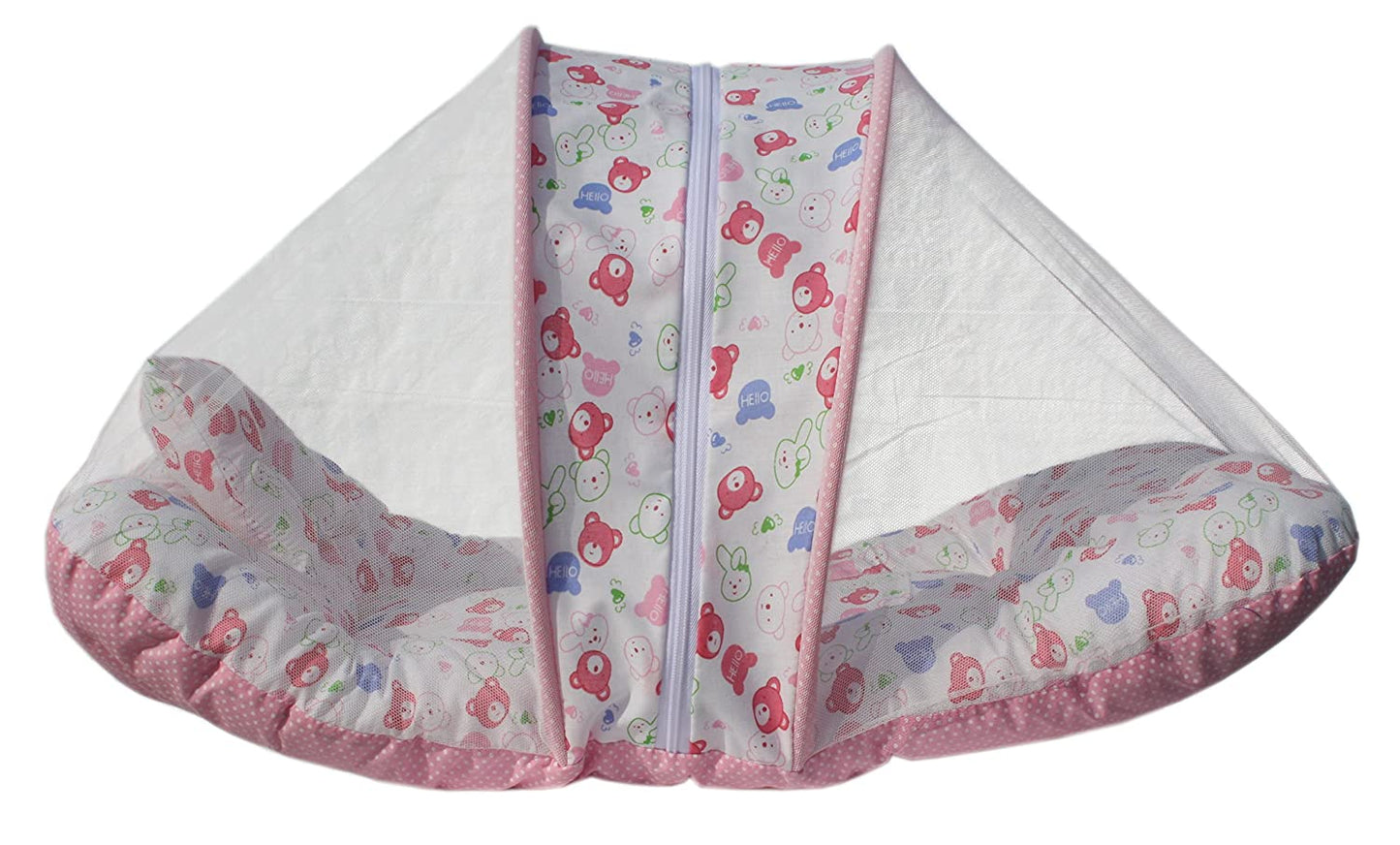 Convertible multi-color cotton mosquito net bed