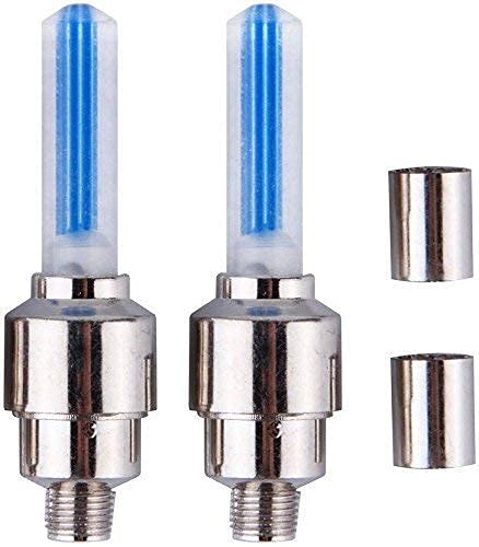 "4-pack universal car/bike tire LED lights, blue (pack of 4)