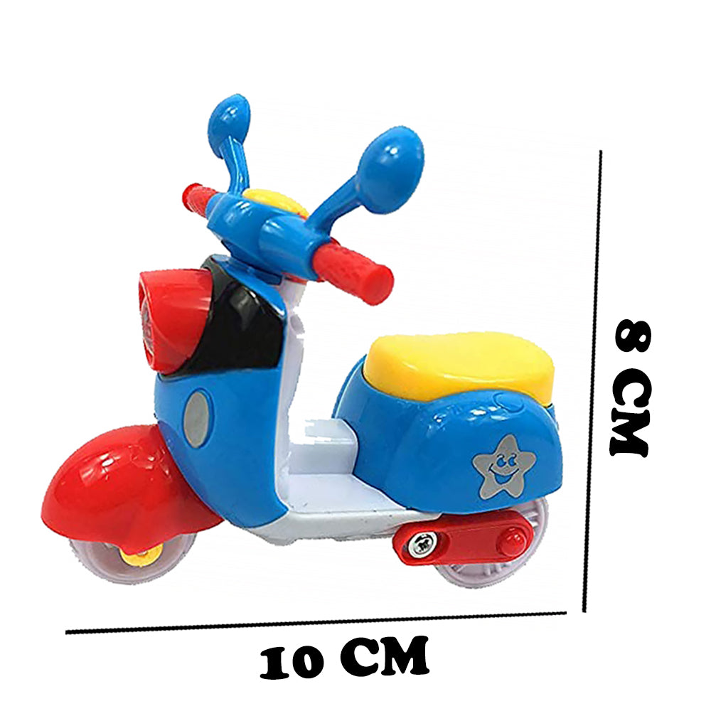 Mini Cartoon Scooter Friction Toy for Kids (Set of 1)