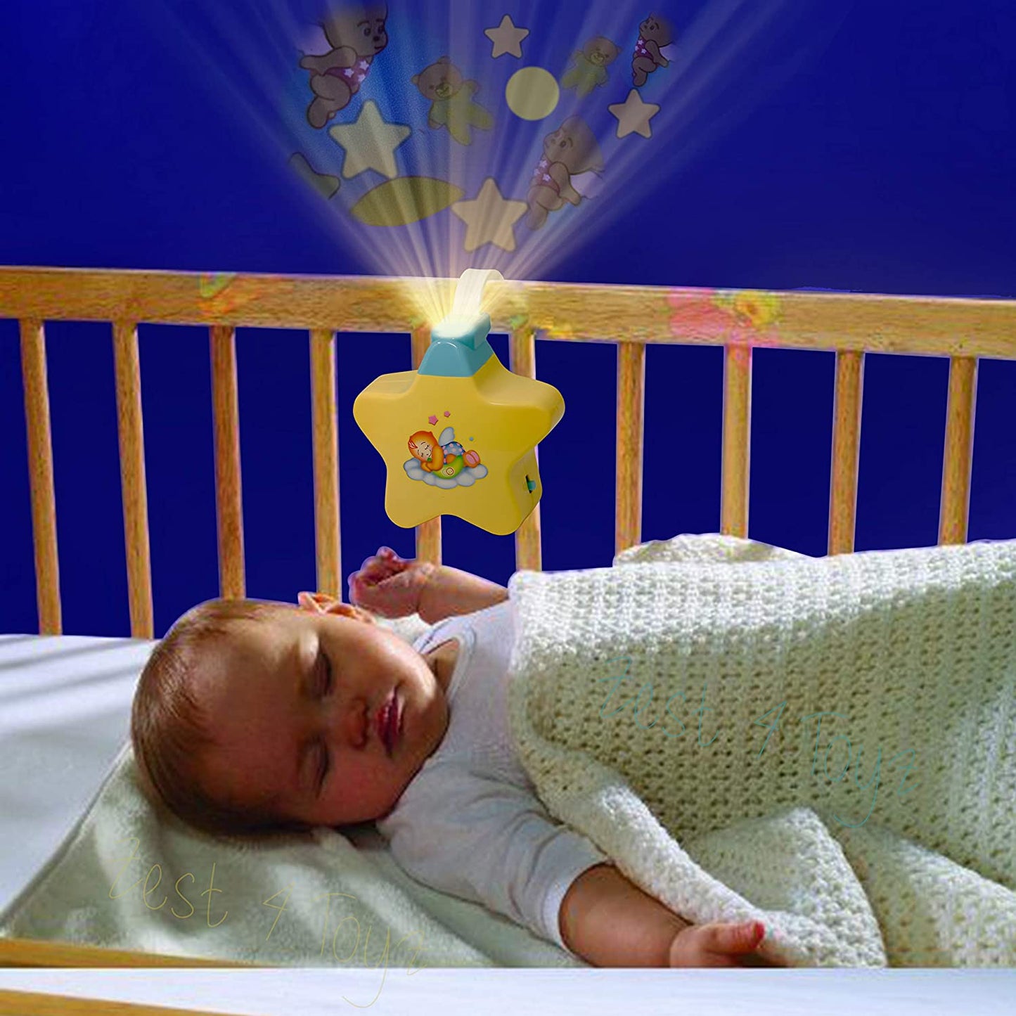 Battery Operated Musical Infant Angel's Star Projector