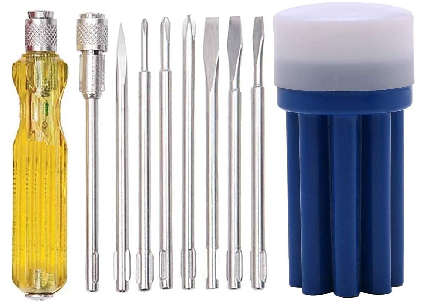 8-in-1 Home Screwdriver Set with Electrical Tester