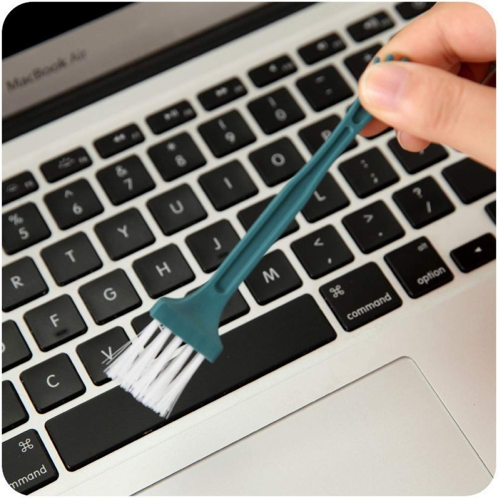 3-in-1 screen cleaner with cloth and brush for electronics.