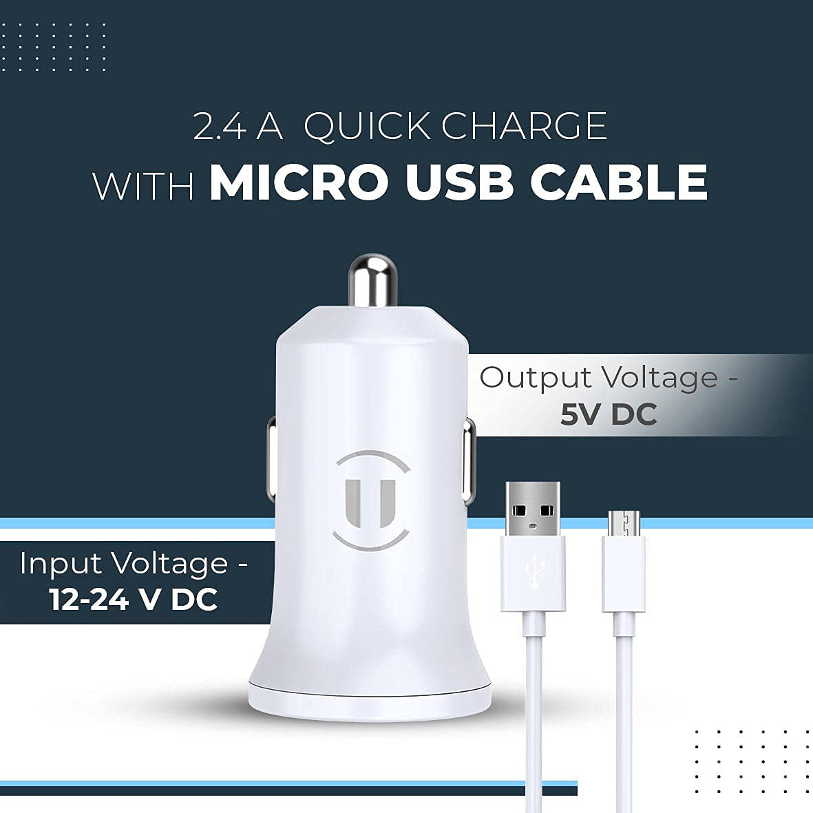 Universal USB Car Charger with Micro USB Cable