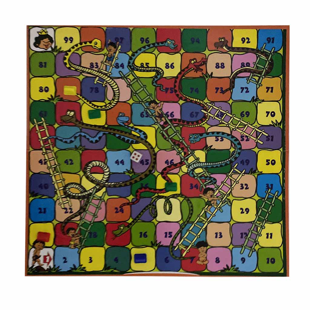 Ludo, Snakes & Ladders | 2 in 1 Board Game | 13 Inch