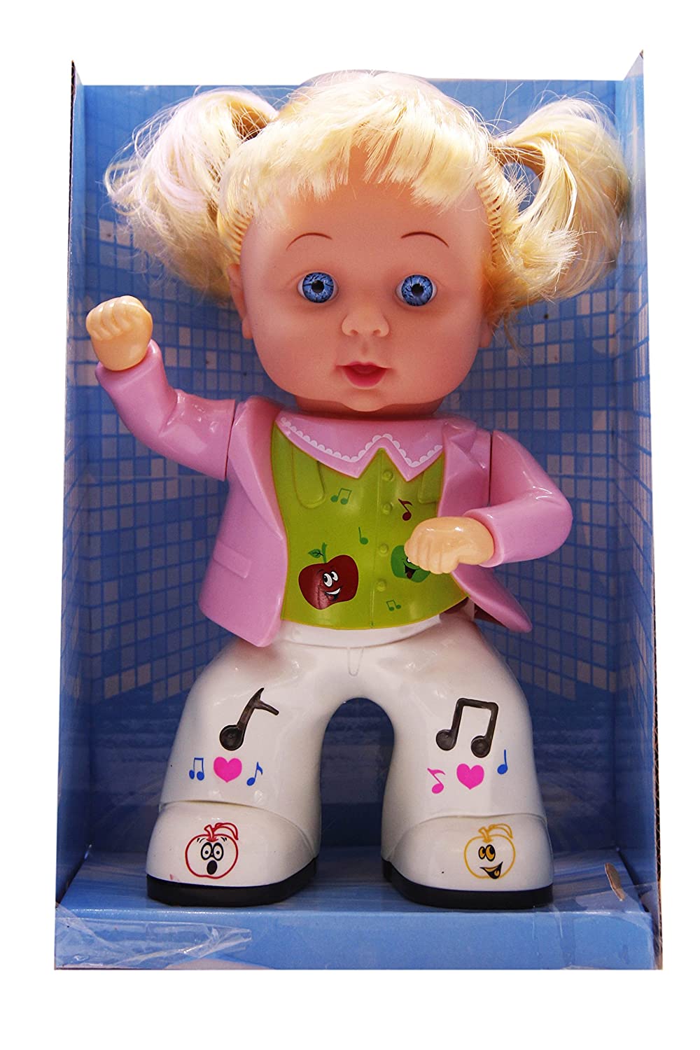 Musical Baby Dancing Doll Little Apple Pop Sound Toy