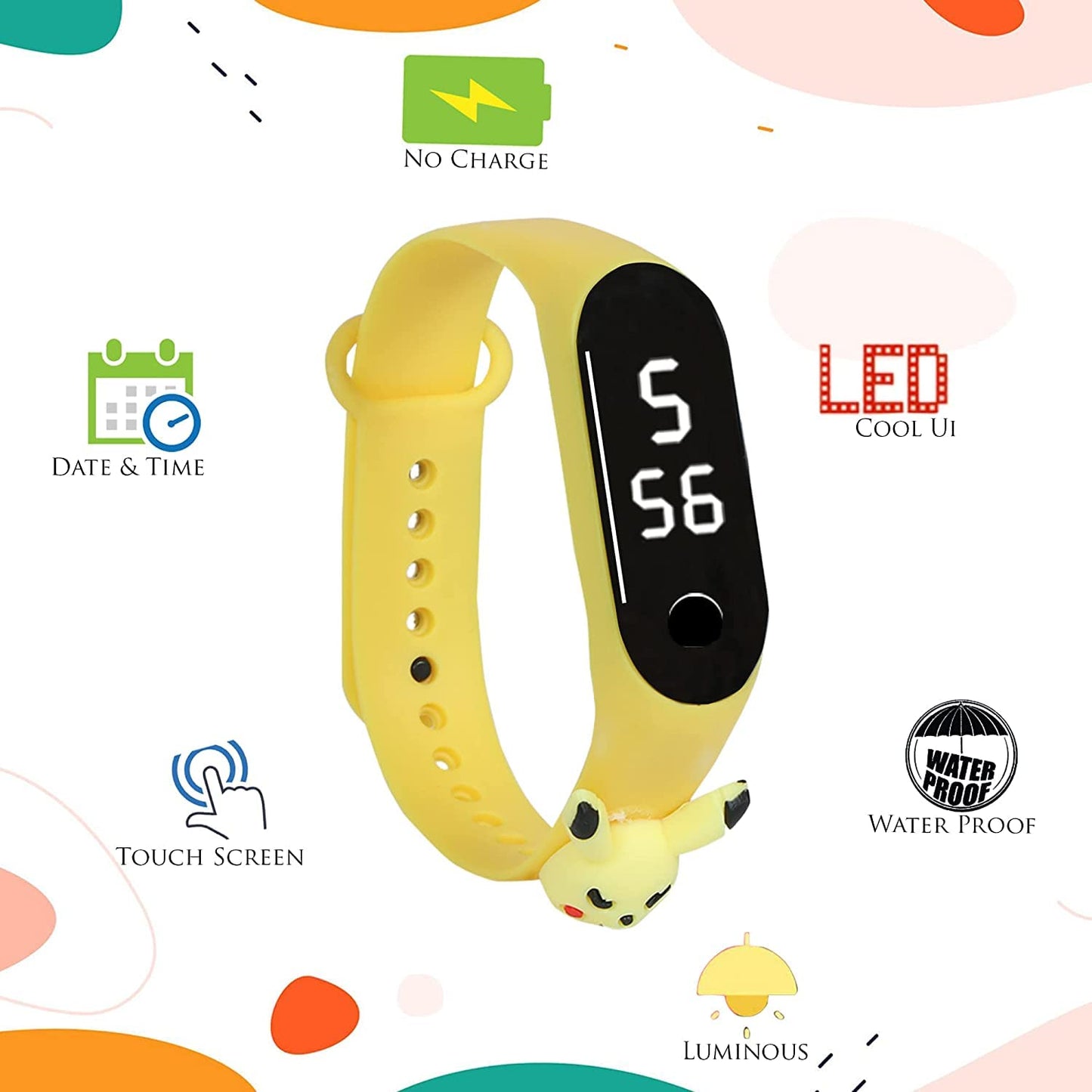 Boys' LED watch with character band.