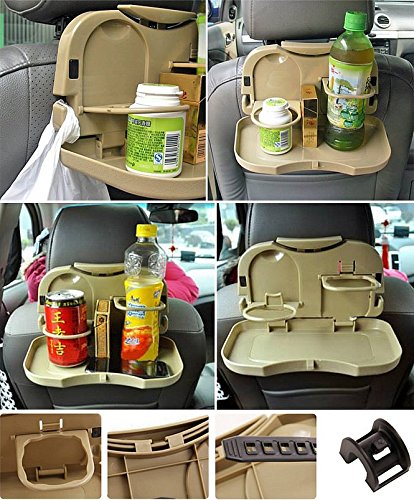 Foldable Car Meal Drink Cup Tray