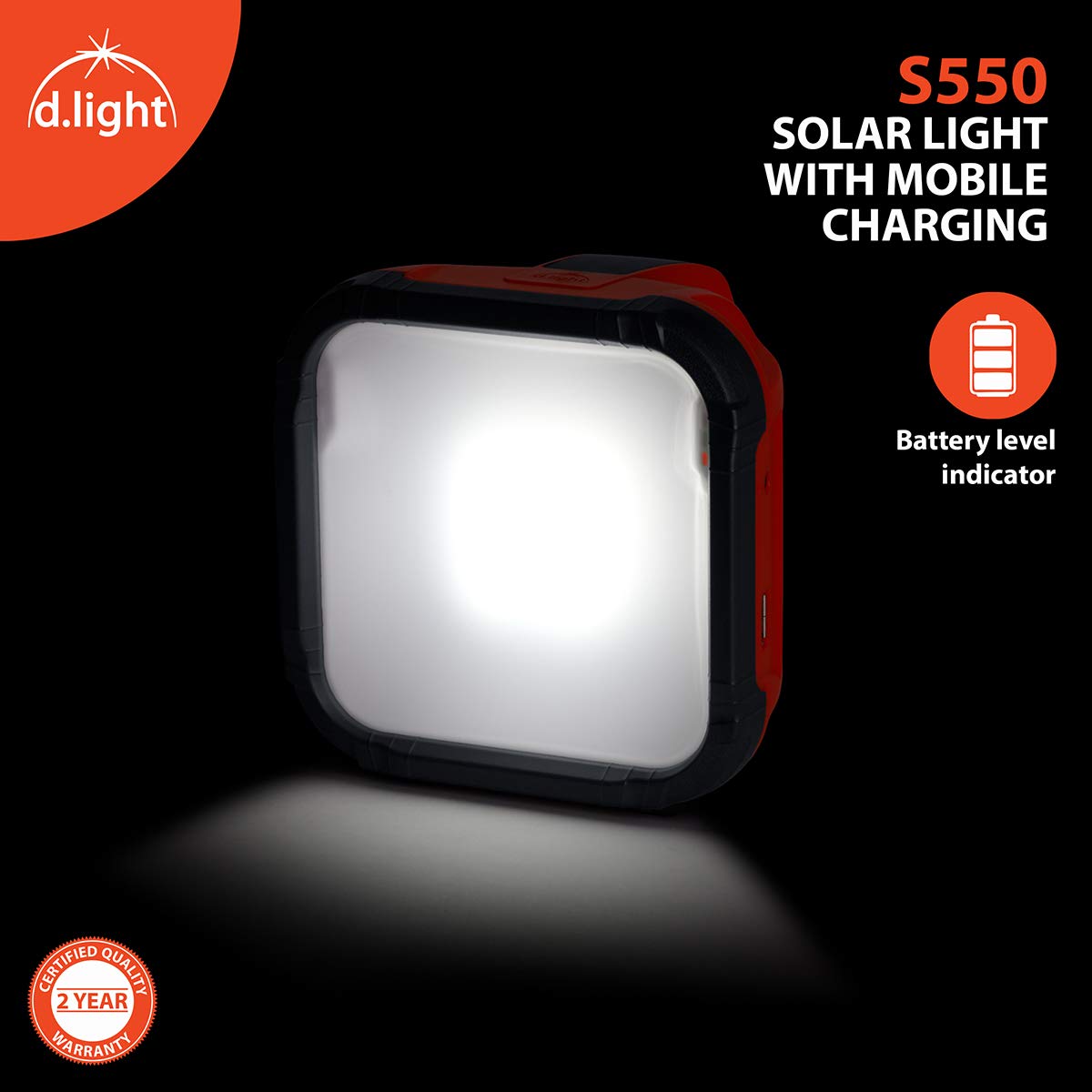 d.light S550 Solar Rechargeable LED Light Set - Pack of 1