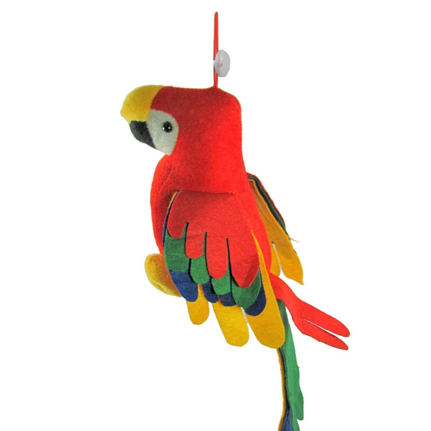 Stuffed Soft Toy Musical Parrot (Assorted Color) (18 CM)