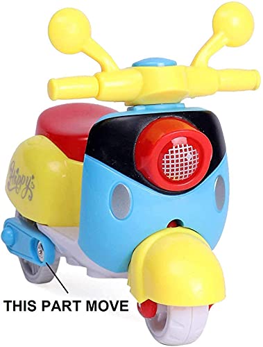 Mini Cartoon Scooter Friction Toy for Kids (Set of 1)