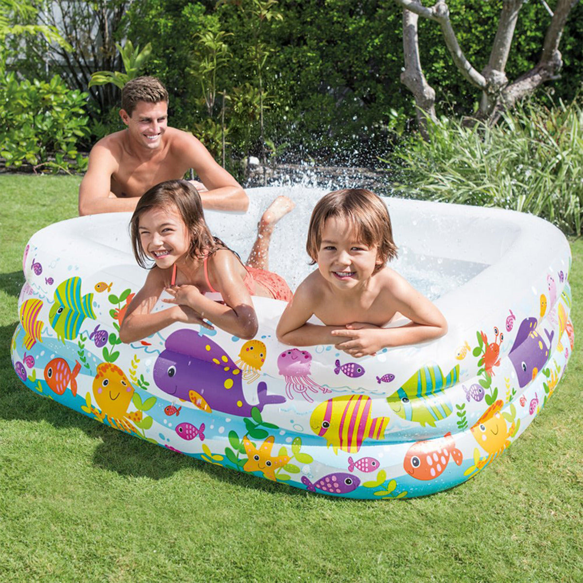 Intex Swim Center Clear view Pool, Multi Color