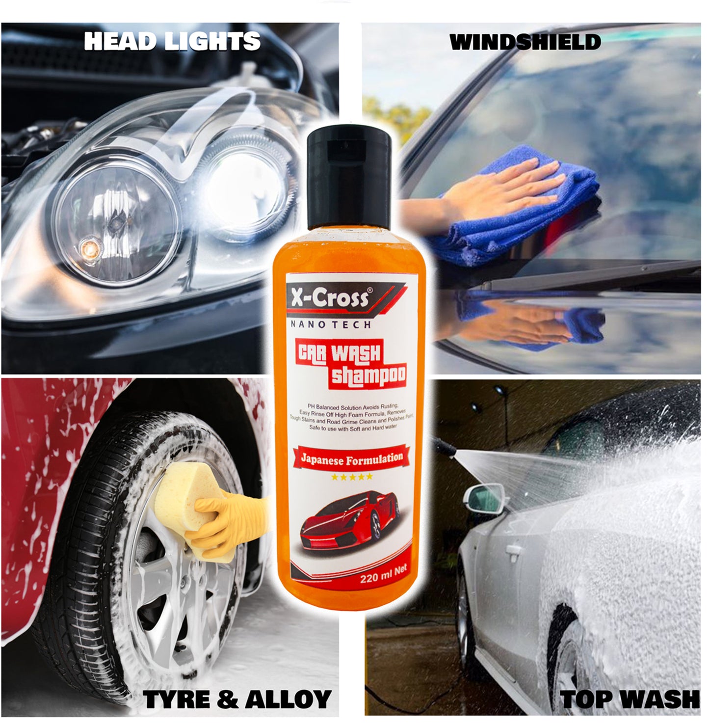 XCROSS NANOTECH CAR WASH Shampoo Gel