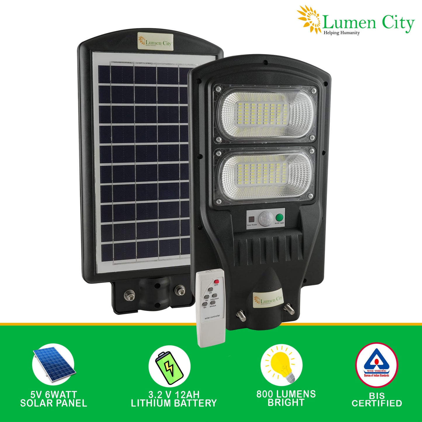 Lumencity Solar Street Light - 6 Watt