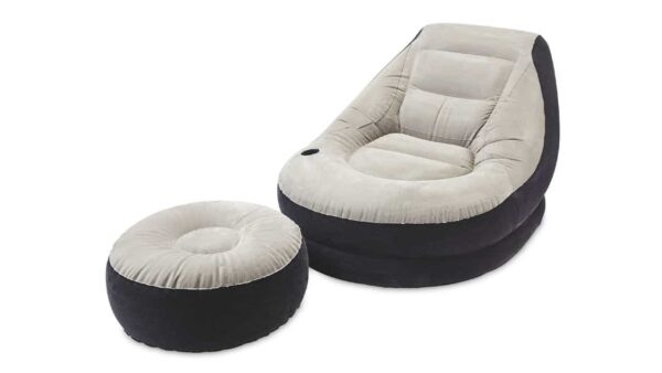 Intex Ultra lounge 2 In 1 Chair Air Sofa With Ottoman Style Foot Stool With Intex Pump - Image 3