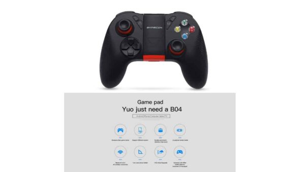 SHINECON B04 Wireless Bluetooth Gamepad Phone Holder - Image 6