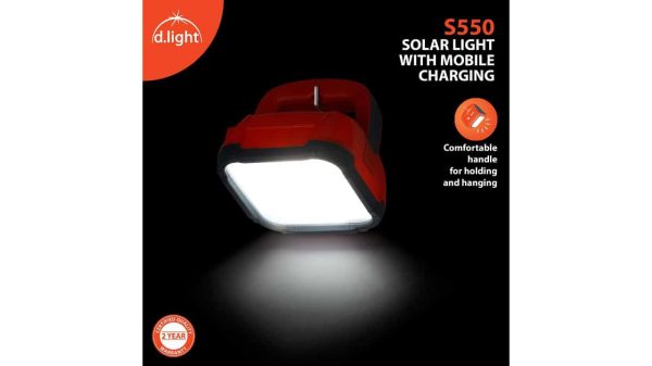 D.light S550 Solar Rechargeable LED Light (Pack of 1) - Image 3