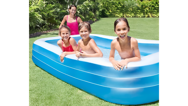 Intex Swim Center Family Inflatable Pool, 6 years 120x72x22 inches (Blue) 58484NP_1