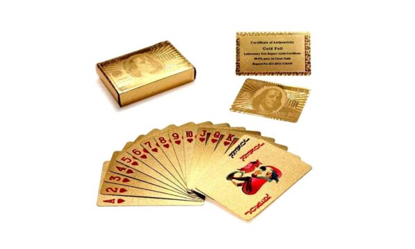 Poker Cards Golden