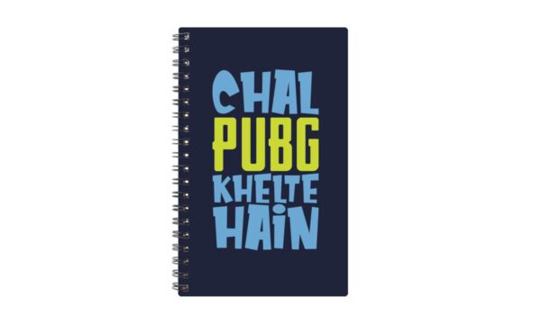 Spiral Notebook Diary A5 200 Pages - Chal Pubg Khelte Hain