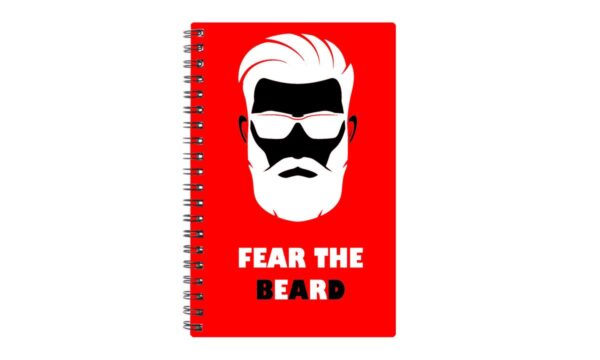 Spiral Notebook Diary A5 200 pages - Fear The Beard