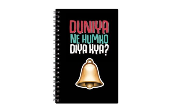 Spiral Notebook Diary A5 200 Pages - Duniya Ne Hamko Diya Kya