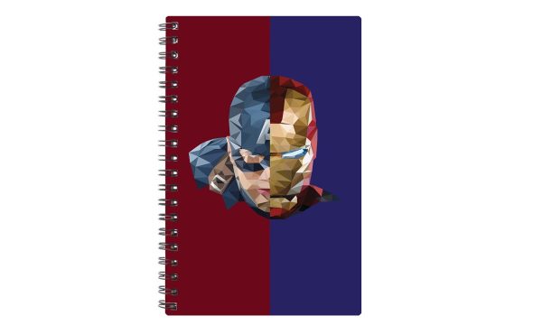 Spiral Notebook Diary A5 200 Pages - Iron Man