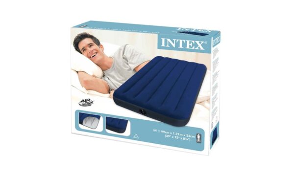 Intex Single Inflatable Bed (Blue)