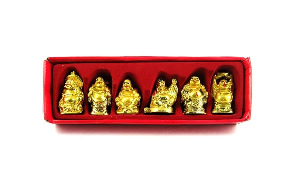 Laughing Buddha Statue (Set of 6) (Small) - Image 4