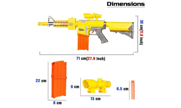 Automatic Soft Bullet Gun with Soft Darts Battery Operated - Image 5