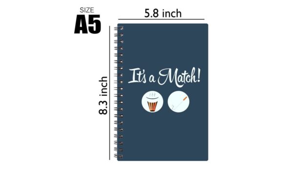 Spiral Notebook Diary A5 200 Pages - Its Match - Image 2