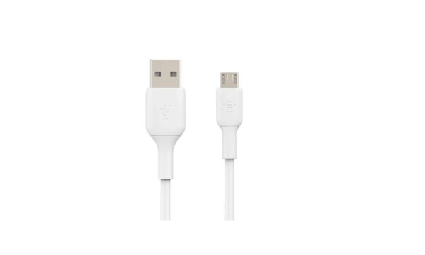 USB-A to Micro USB Charging Cable for Android Phones and Tablets (3.3 Feet/1 Meter, White)