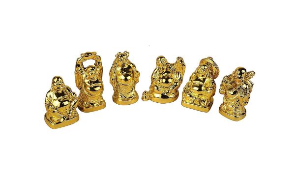 Laughing Buddha Statue (Set of 6) (Small) - Image 2