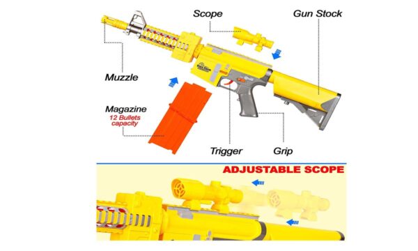 Automatic Soft Bullet Gun with Soft Darts Battery Operated - Image 6