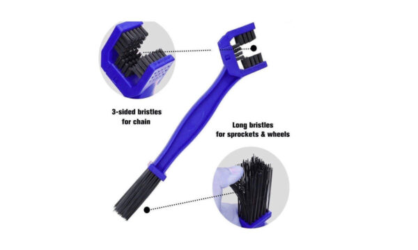 Multipurpose Cycle Motorcycle Bike Chain Cleaner Brush Blue - Image 2