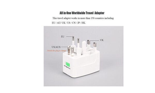 Universal World Wide Travel Power Plug Adapter - Image 6