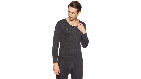 Oswal Premium - Men Thermal Top - Charcoal Grey - Image 4