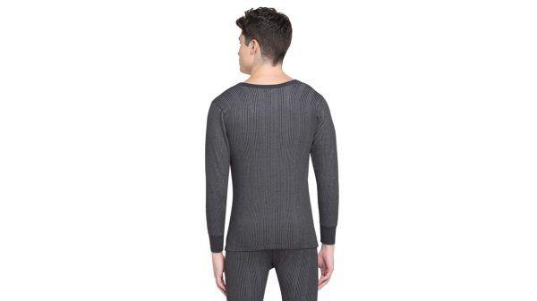 Oswal Premium - Men Thermal Top - Charcoal Grey - Image 6