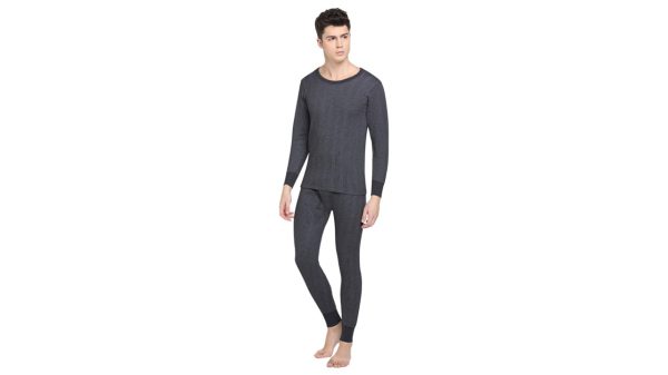 Oswal Premium - Men Thermal Top - Charcoal Grey - Image 7